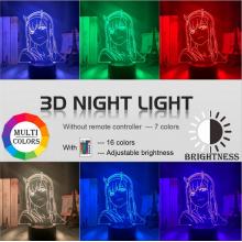 DARLING in the FRANXX 3D 7 Color Lamp Touch Lampe ...