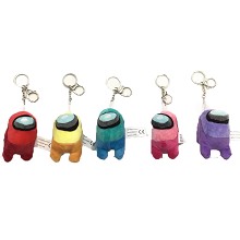 Among Us game plush doll key chain