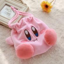 Kirby anime plush drawstring bag 18*20CM