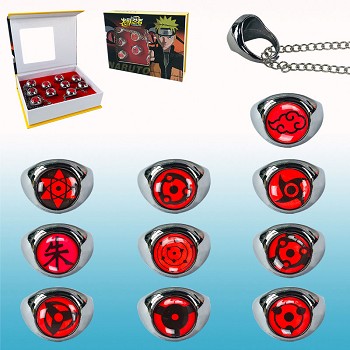 Naruto anime rings set(10pcs a set)