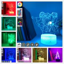Demon Slayer anime  3D 7 Color Lamp Touch Lamp Nightlight+USB