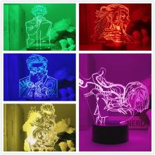 Jujutsu Kaisen anime 3D 7 Color Lamp Touch Lampe Nightlight+USB