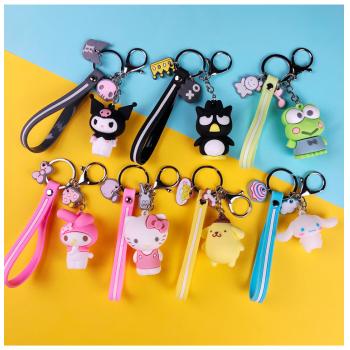 Cinnamoroll kuromi Kitty My Melody anime keychains