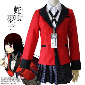 Kakegurui anime cosplay clothes dress