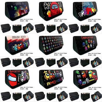 Among Us game triangle pen bag pencil case
