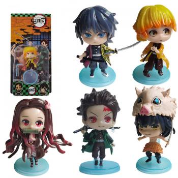 Demon Slayer anime figures set(5pcs a set)(OPP bag)