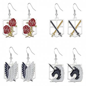 Attack on Titan anime earrings a pair(OPP bag)