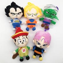 6inches Dragon Ball anime plush dolls set(5pcs a set)