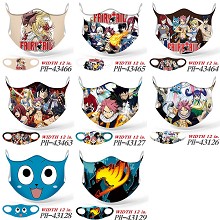 Fairy Tail anime trendy mask printed wash mask
