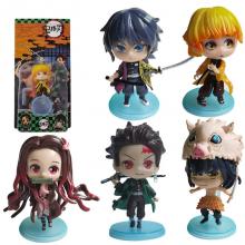 Demon Slayer anime figures set(5pcs a set)(OPP bag...