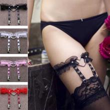 Womens sexy elasticity harness heart leg chain gar...