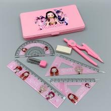 Demon Slayer anime student stationery the compasses rulers eraser a set