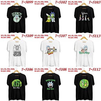 Rick and Morty anime cotton short sleeve t-shirt