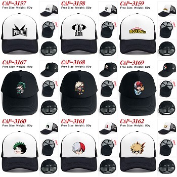 My Hero Academia anime cap sun hat