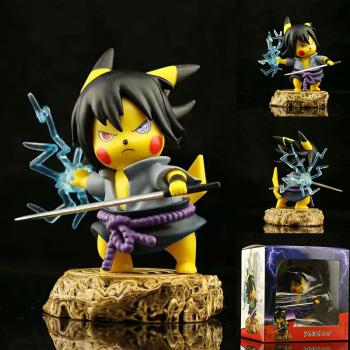 Naruto Pikachu cos Uchiha Sasuke anime figure