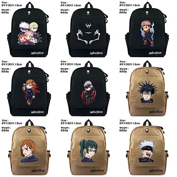 Jujutsu Kaisen anime canvas backpack bag