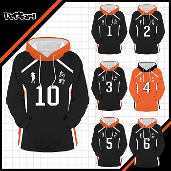 Haikyuu 10 Hinata Shoyo 9 Kageyama Tobio Volleyball 3D Anime Hoodie Sweatshirt