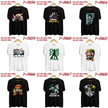 My Hero Academia anime cotton short sleeve t-shirt