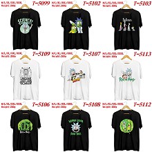 Rick and Morty anime cotton short sleeve t-shirt