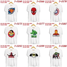 Iron Man spider man Batman Hulk movie cotton short sleeve t-shirt