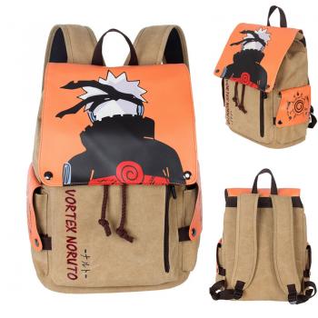 Naruto anime canvas backpack bag