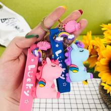 Unicorn Little Pony anime figure doll key chains