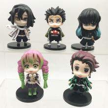 Demon Slayer anime figures set(5pcs a set)(OPP bag...