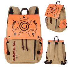 Naruto anime canvas backpack bag