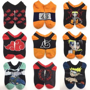 Naruto anime short cotton socks a pair