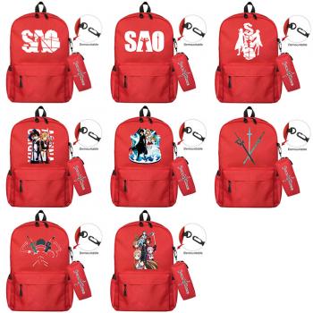 Sword Art Online anime backpack bag + pen bag