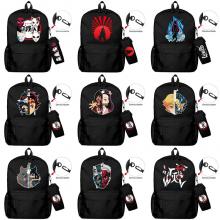 Demon Slayer anime backpack bag + pen bag