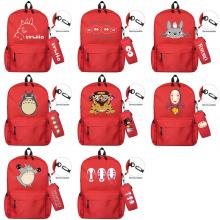 Totoro anime backpack bag + pen bag