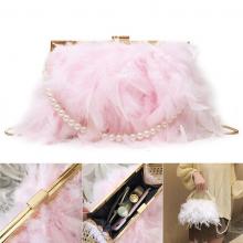 The feather satchel shoulder bag