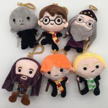 4.8inches Harry Potter anime plush dolls set(6pcs ...