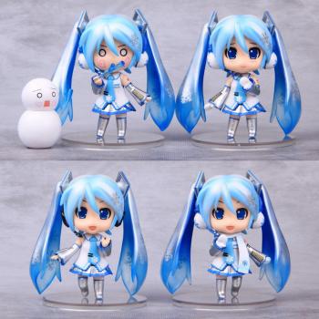 Snow Hatsune Miku figures set(4pcs a set)