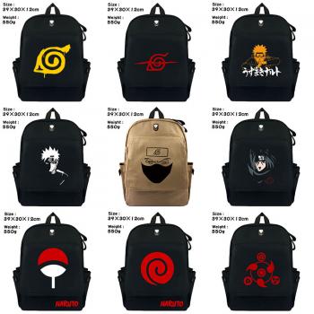 Naruto anime canvas backpack bag