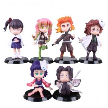 Demon Slayer anime figures set(6pcs a set) no box