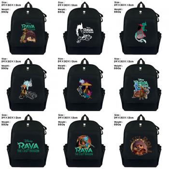 Raya and The Last Dragon anime canvas backpack bag