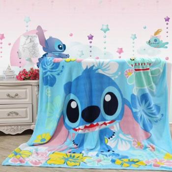 Stitch KT Mickey Pooh Doraemon anime flannel blanket