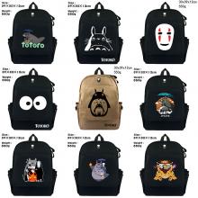 Totoro anime canvas backpack bag