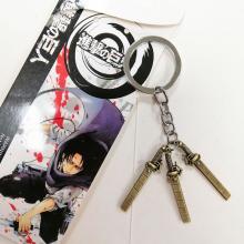 Attack on Titan anime key chain necklace