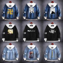 Tokyo Revengers anime fake two pieces denim jacket...