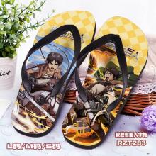 Attack on Titan anime flip-flops shoes slippers a pair