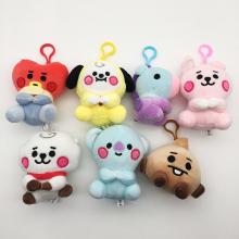 4.8inches BTS BT21 star plush dolls set(7pcs a set)