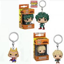 Funko pop My Hero Academia figure doll key chain