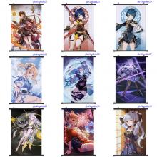 Genshin Impact game wall scroll wallscrolls