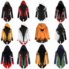 Naruto anime cosplay thick hoodie Hooded Cape Coat