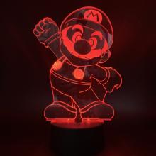 Super Mario  3D 7 Color Lamp Touch Lampe Nightlight+USB