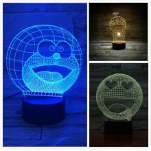 Doraemon  3D 7 Color Lamp Touch Lampe Nightlight+USB