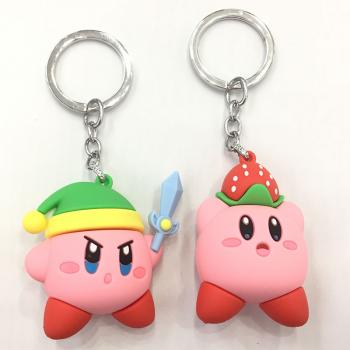 Kirby anime figure doll key chain